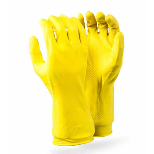 Latex Household Gloves L
