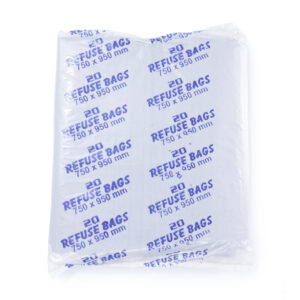 Refuse Bags Flat Folded (Black) (750x950x25MIC) 20’s