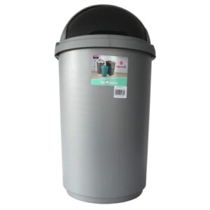 Refuse Bin Round Lift (Silver) 50L