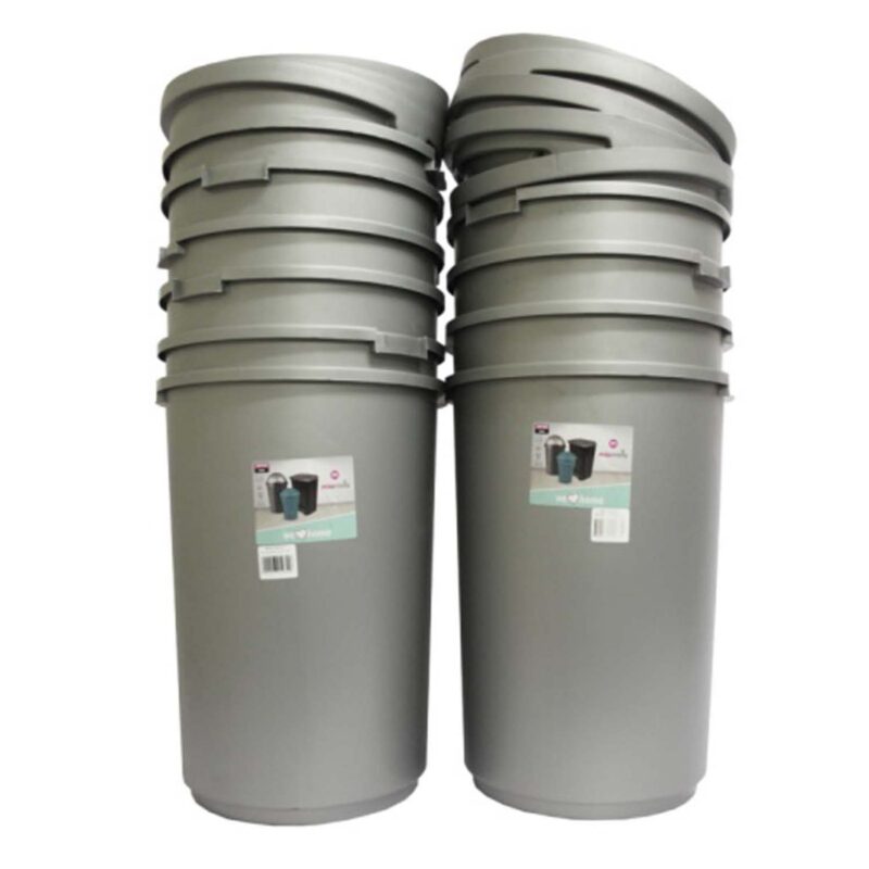 Refuse Bin Round Lift (Silver) 50L - Image 2