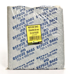 Refuse Bags Flat Folded (Black) (750x950x25MIC) 20’s