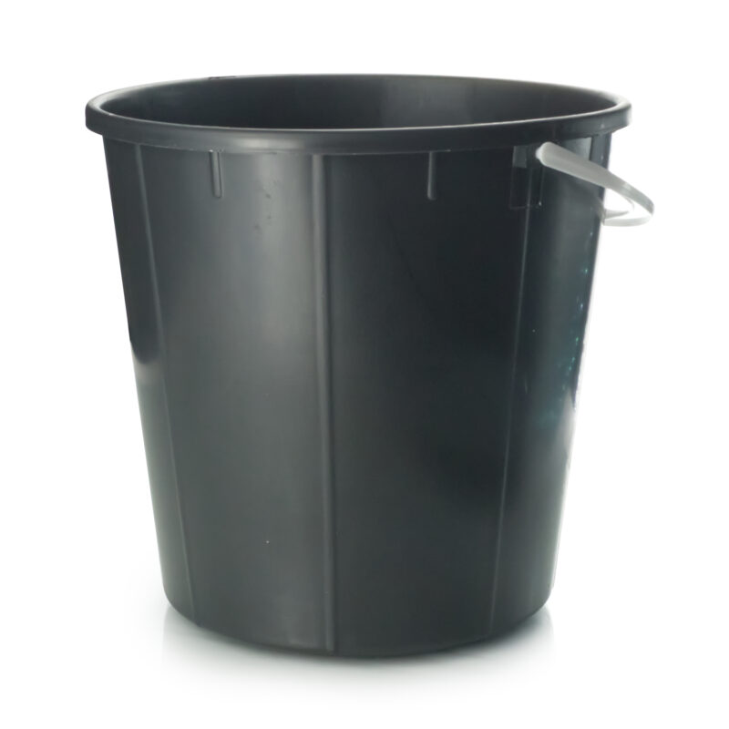 Bucket Ribbed Recycled (Black) 9L