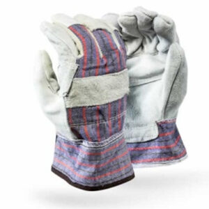 Chrome Leather Gloves Candy Stripe