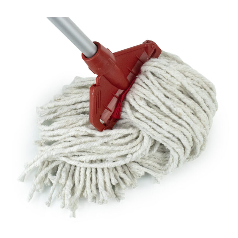 Complete Fan Mop Aluminium Handle With Plastic Clip - Image 3