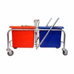 Double Bucket Trolley Metal Frame With 25L E-Line Buckets Double Bucket Trolley Metal Frame With 25L E-Line Buckets Double Bucket Trolley Metal Frame With 25L E Line Buckets CLE01001