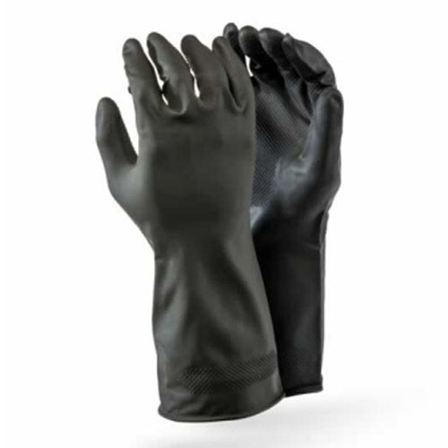 Black Latex Builders Gloves - Single Pack
