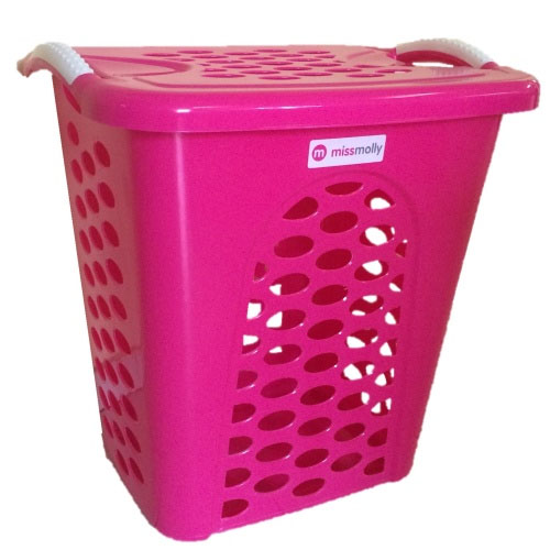 Linen Bin & Lid (Dusty Pink) Mega