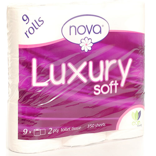 Toilet Paper 2 Ply (Nova) 9's Toilet Paper 2 Ply (Nova) 9's Nova PAP01011