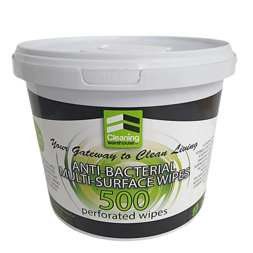 Sanitising Wipes Bucket With 1 Refill 500 Sheets