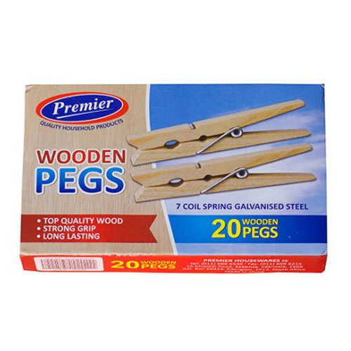 Pegs Wooden 20's