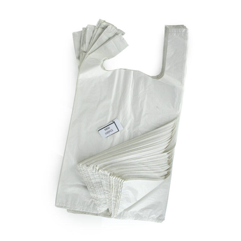 Handy Carrier Bags (White) (240x300x25MIC) 100's - Image 2