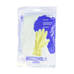 Latex Household Gloves (Yellow) L - Single Pack