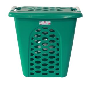 Linen Bin & Lid (Turquoise) Mega