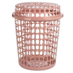 Linen Bin Slotted (Dusty Pink) 45L
