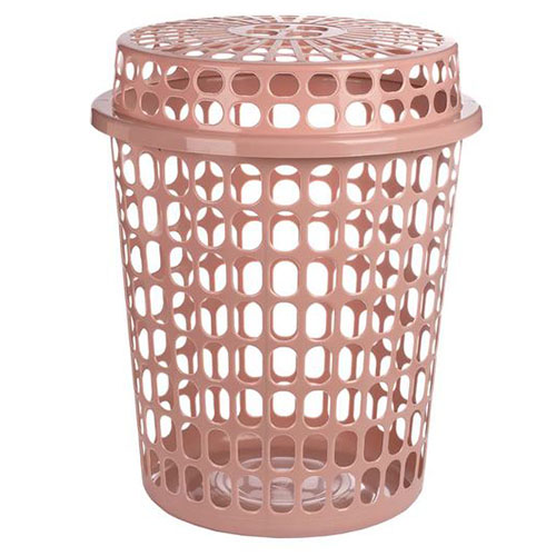 Linen Bin Slotted (Dusty Pink) 45L