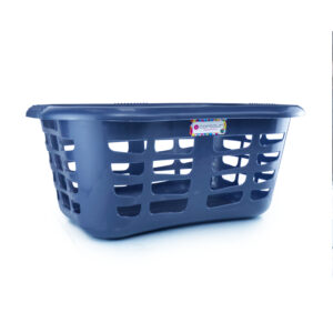 Linen Bin Slotted (Charcoal) 45L