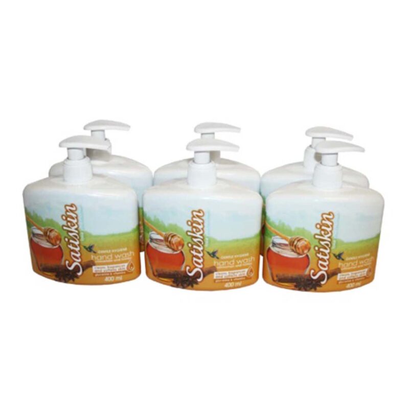 SATISKIN Hand Wash Cinnamon & Honey 400ML - Image 2