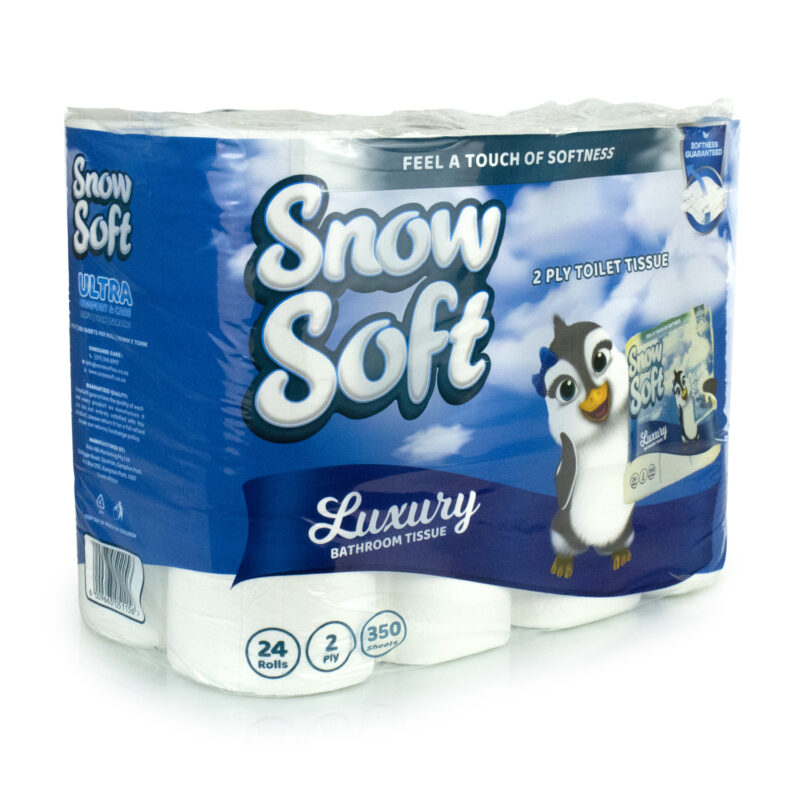 Toilet Paper 2 Ply 350 Sheets (Snowsoft) 24's