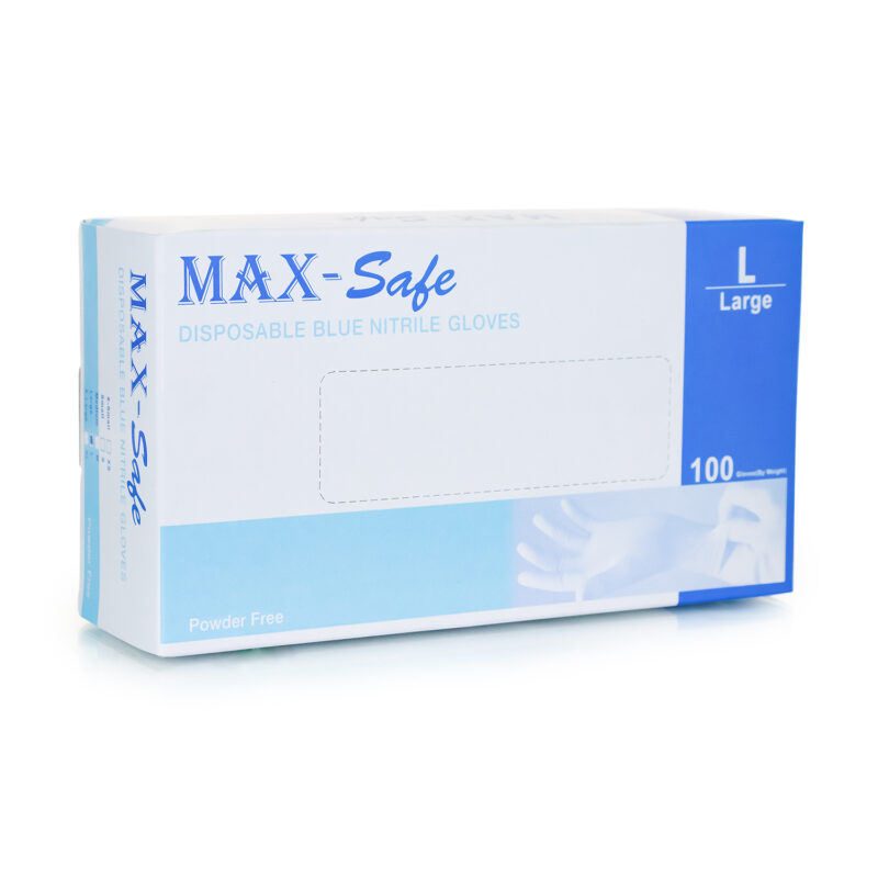 Exam Gloves Powder Free Nitrile (Blue) Box 100's