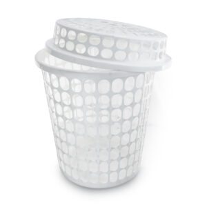 Linen Bin Slotted (White) 45L