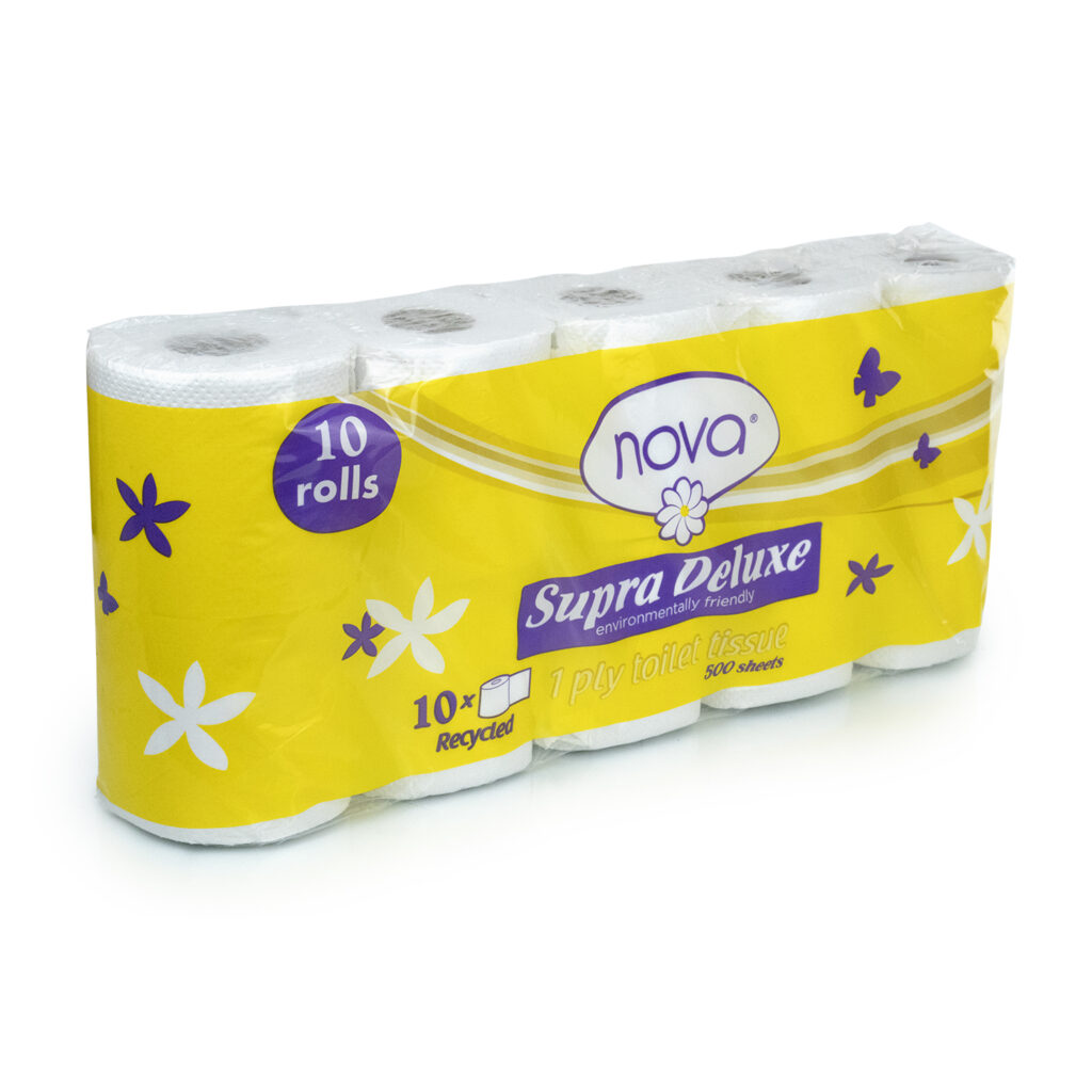 Toilet Paper 1 Ply 500 Sheets Recycle 10\u0026#39;s - Cleaning Warehouse