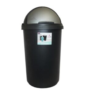 Refuse Bin Round Lift (Black) 50L