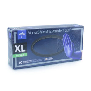 Verashield Extended Cuff Exam Gloves (Blue) Box 50's