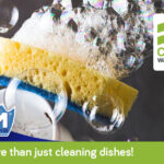 JIM™Dish Wash: For more than just cleaning dishes! Jim™ Dish Wash with a bubbly sponge, showcasing its versatility for cleaning beyond just dishes