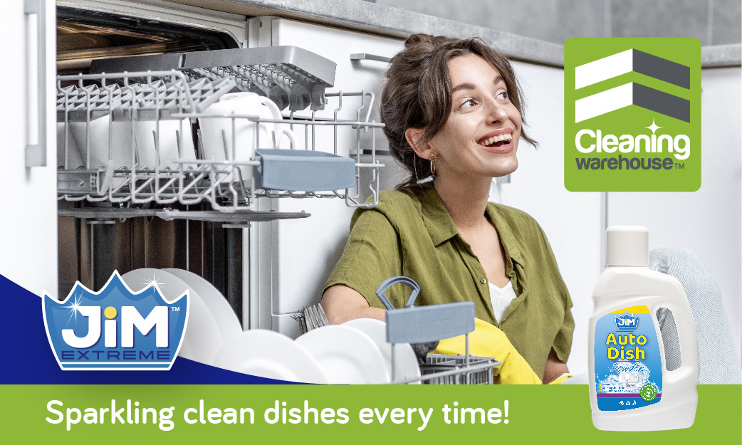 easy clean dishes with dishwashing powder