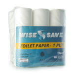 Wise Save Toilet Paper 1 Ply 500 Sheets Wise Save Toilet Paper 1 Ply 500 Sheets Wise Save Toilet Paper 1 Ply 500 Sheets 18s PAP01031